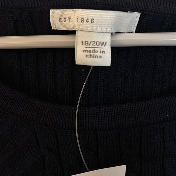 Cato’s Navy Blue blouse size 18/20 NWT - Picture 6 of 6